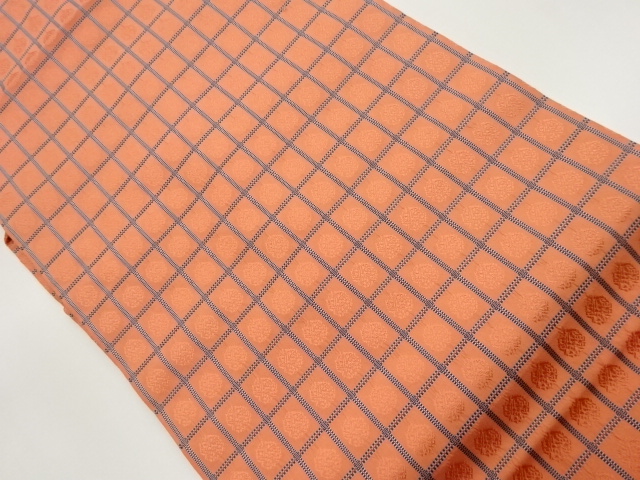 JAPANESE NAGOYA OBI / WOVEN GRID